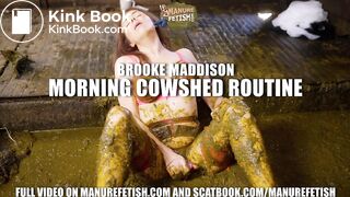Brooke Maddison Morning Cowshed Routine in Cowshit