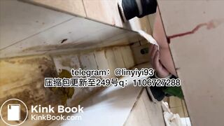 The girl excreted profusely in the toilet 52