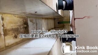 The girl excreted profusely in the toilet 52