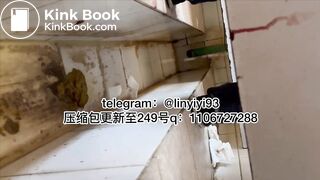 The girl excreted profusely in the toilet 52