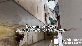 The girl excreted profusely in the toilet 53