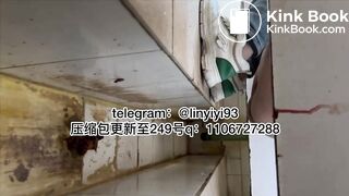 The girl excreted profusely in the toilet 53