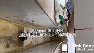 The girl excreted profusely in the toilet 53