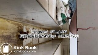 The girl excreted profusely in the toilet 53