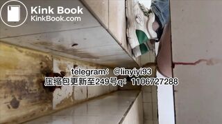 The girl excreted profusely in the toilet 53