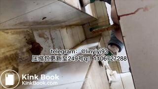 The girl excreted profusely in the toilet 53