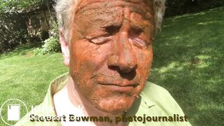 Black Man Feeds Cock & Shit Dinner to White American Fag Outdoors