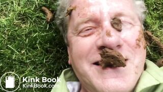 Black Man Feeds Cock & Shit Dinner to White American Fag Outdoors