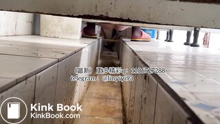 The girl excreted profusely in the toilet 60