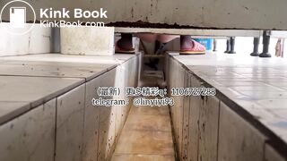 The girl excreted profusely in the toilet 60