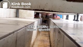 The girl excreted profusely in the toilet 60