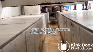 The girl excreted profusely in the toilet 60