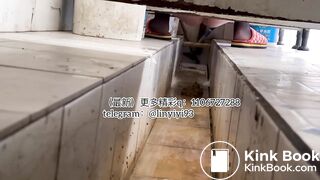 The girl excreted profusely in the toilet 60