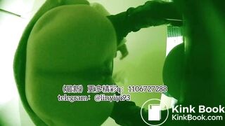 The girl excreted profusely in the toilet 64