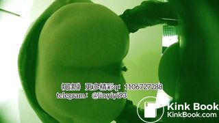 The girl excreted profusely in the toilet 64