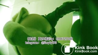 The girl excreted profusely in the toilet 64