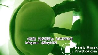 The girl excreted profusely in the toilet 64