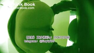 The girl excreted profusely in the toilet 64