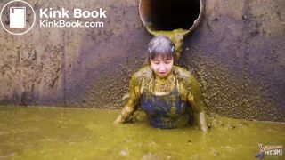 Diving in the manure pit full of cowshit