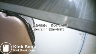 The girl excreted profusely in the toilet 64