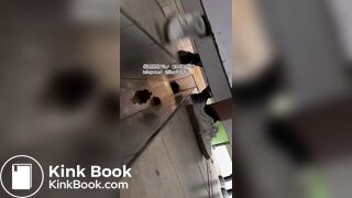 The girl excreted profusely in the toilet 68