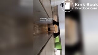 The girl excreted profusely in the toilet 68