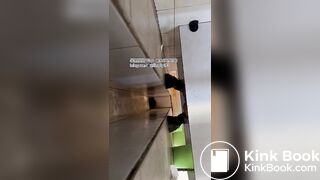 The girl excreted profusely in the toilet 68