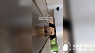 The girl excreted profusely in the toilet 68