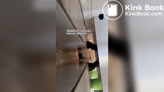 The girl excreted profusely in the toilet 68