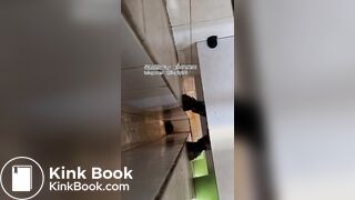 The girl excreted profusely in the toilet 68