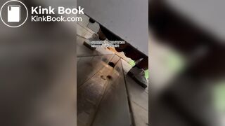 The girl excreted profusely in the toilet 68