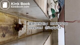 The girl excreted profusely in the toilet 69