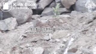 The girl excreted profusely in the toilet 69