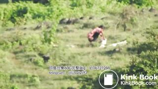 The girl excreted profusely in the toilet 71