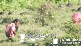 The girl excreted profusely in the toilet 71