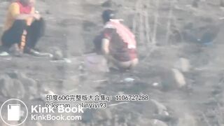 The girl excreted profusely in the toilet 76