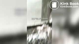 The girl excreted profusely in the toilet 77