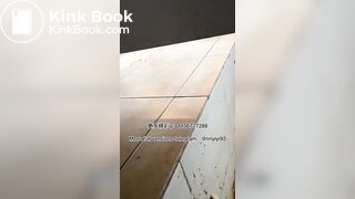 The girl excreted profusely in the toilet 82