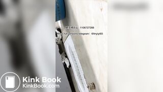 The girl excreted profusely in the toilet 84