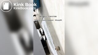 The girl excreted profusely in the toilet 84