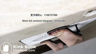 The girl excreted profusely in the toilet 85