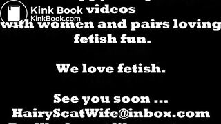 My very hairy scat wife after hard fuck in her full of shit ass