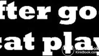 My very hairy scat wife after hard fuck in her full of shit ass