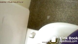 girl diarrhea on the toilet