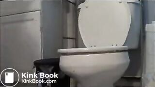 girls pooping and farting on the toilet