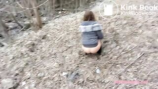 Big turd pooped outdoors