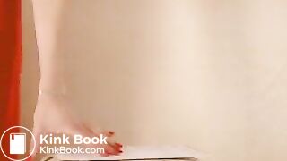 thin girl bendover and shit