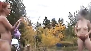 Enema outdoors