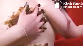 ScatGirl shit and piss dildo play