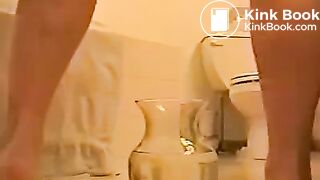 shitting into water bowl